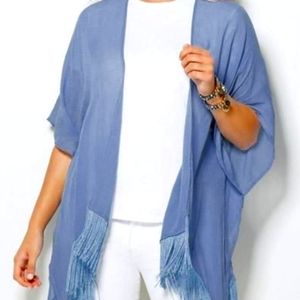 Lightweight Fringed Kimono